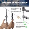 Pair of 2 Trekking Walking Hiking Sticks Anti-shock Adjustable Alpenstock Poles