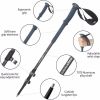 Pair of 2 Trekking Walking Hiking Sticks Anti-shock Adjustable Alpenstock Poles