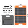 300W Solar Generator, FlashFish 60000mAh Portable Power Station Camping Potable Generator with 60W 18V Portable Solar Panel