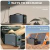 300W Solar Generator, FlashFish 60000mAh Portable Power Station Camping Potable Generator with 60W 18V Portable Solar Panel