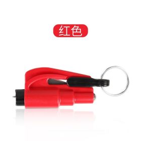 Car hammer car with multifunctional lifesaving hammer emergency escape hammer car glass broken window in one second (Color: Red)