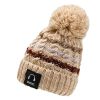 Winter Hats for Woman Thicker Beanies Knitted Cap Girls Autumn Beanie Chenille Ball Hats Fleece-lined Warmer Bonnet Casual Cap