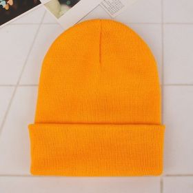 2021 Winter Hats for Woman New Beanies Knitted Solid Cute Hat Girls Autumn Female Beanie Caps Warmer Bonnet Ladies Casual Cap (Color: Yellow Beanie)