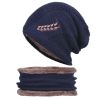 Coral Fleece Scarf Winter Hat Soft Men's Beanie —à–∞–ø–∫–∞ –º—É–∂—Å–∫–∞—è Warm Hat gorras hombre Knitted Double Layer Cap touca masculina