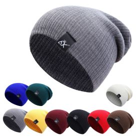 COKK Knitted Beanie Women's Hat Winter Men Skullies Beanies Warm Casual Slouchy Hat Crochet Beanie Hat Female Baggy Cap Cheap (Color: 3 Hats Random color)