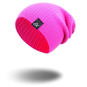 COKK Knitted Beanie Women's Hat Winter Men Skullies Beanies Warm Casual Slouchy Hat Crochet Beanie Hat Female Baggy Cap Cheap (Color: plum red)