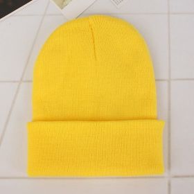 2021 Winter Hats for Woman New Beanies Knitted Solid Cute Hat Girls Autumn Female Beanie Caps Warmer Bonnet Ladies Casual Cap (Color: Light Yellow Beanie)