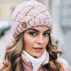 Warm Balaclava Women Knitted Hat Scarf Caps Neck Warmer Winter Hats For Men Women Skullies Beanies Warm Fleece Cap