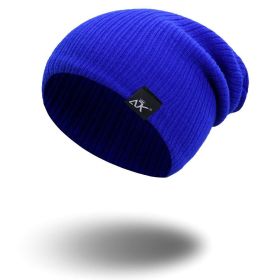 COKK Knitted Beanie Women's Hat Winter Men Skullies Beanies Warm Casual Slouchy Hat Crochet Beanie Hat Female Baggy Cap Cheap (Color: Blue)