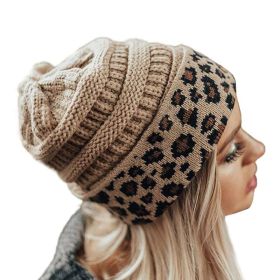 Warm Balaclava Women Knitted Hat Scarf Caps Neck Warmer Winter Hats For Men Women Skullies Beanies Warm Fleece Cap (Color: E2)