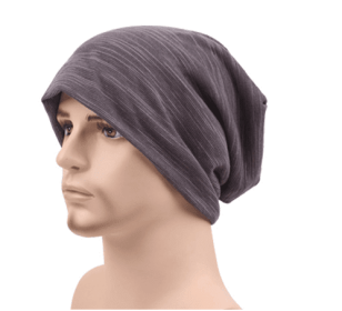 Adult Beanies Cap Autumn Casual Cotton Soft Warm Hat (Color: Grey)