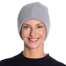 2024 Winter Acrylic Beanies for Women Soft Warm Beanie Hat (Color: Gray)