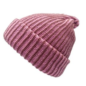 Frontside Acrylic Beanie Hat (Color: Pink)