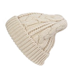 Kitzbuhel Acrylic Beanie Hat (Color: Cr√®me)