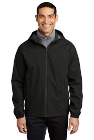 Port Authority Essential Rain Jacket J407 (Color: Deep Black, size: L)