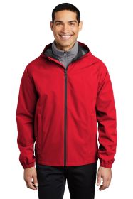 Port Authority Essential Rain Jacket J407 (Color: Deep Red, size: 2XL)