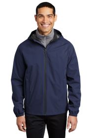 Port Authority Essential Rain Jacket J407 (Color: True Navy, size: XS)