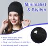 Wireless V5.0 Beanie Hat with Headphones Winter Stylish USB Rechargeable Music Beanie Headset Gift for Music Lovers Men Women Machine Washable