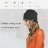 BT Beanie Hat With Wireless Musical Earphone; Winter Outdoor Sport Stereo Music Hat Warm Fashion Cap With Speaker Mic For Teen Young Boys Girls Women