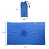 Multi-Usage Lightweight Hooded Rain Poncho Picnic Mat Blanket Sun Shelter