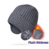 Stay Warm & Protected This Winter: Unisex Snow Flake Earmuff & Knitted Beanie Hat Set