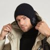 Stay Warm & Protected This Winter: Unisex Snow Flake Earmuff & Knitted Beanie Hat Set