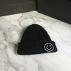 Smiling Face Embroidery Baby Knitted Hat Autumn Winter Warm Infant Toddler Beanie Hat Outdoor Windproof Girls Boys Bonnet Cap