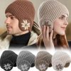 Unisex Classic Plush Winter Hat Beanie Hat with Earmuff Thick Faux Fur