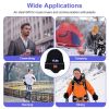 Wireless V5.0 Beanie Hat with Headphones Winter Stylish USB Rechargeable Music Beanie Headset Gift for Music Lovers Men Women Machine Washable